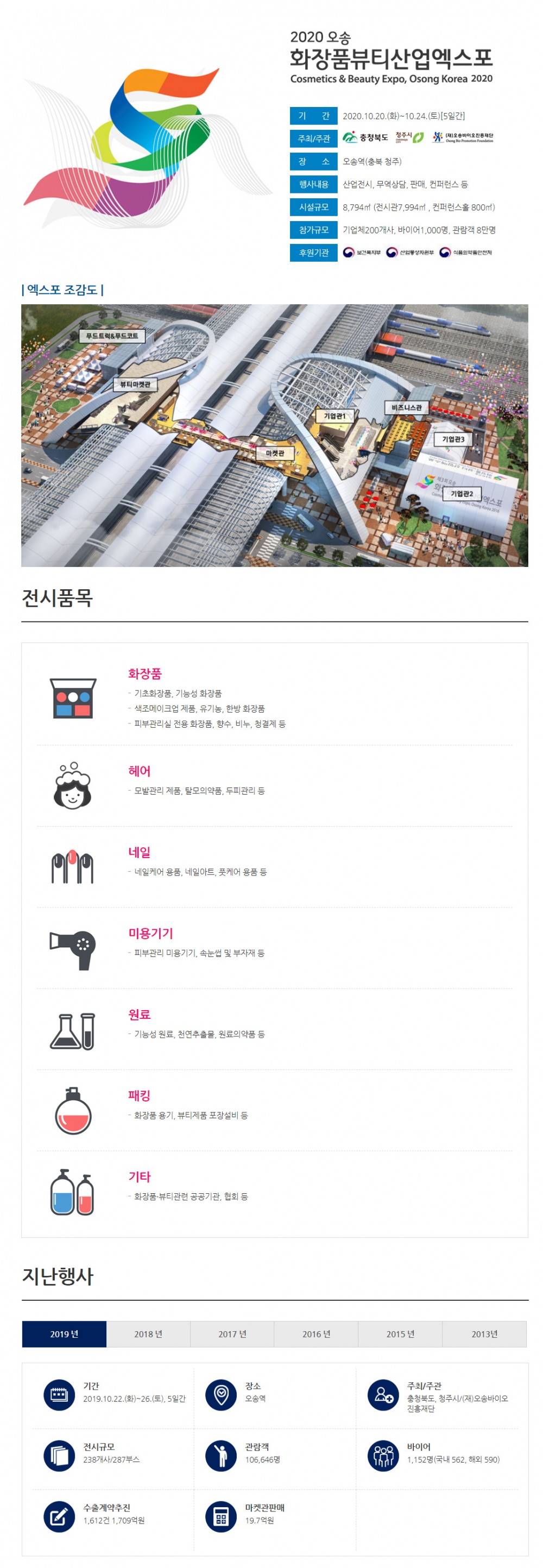 2020오송 화장품뷰티산업엑스포
