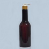 금속펌프PET 500ml 갈색